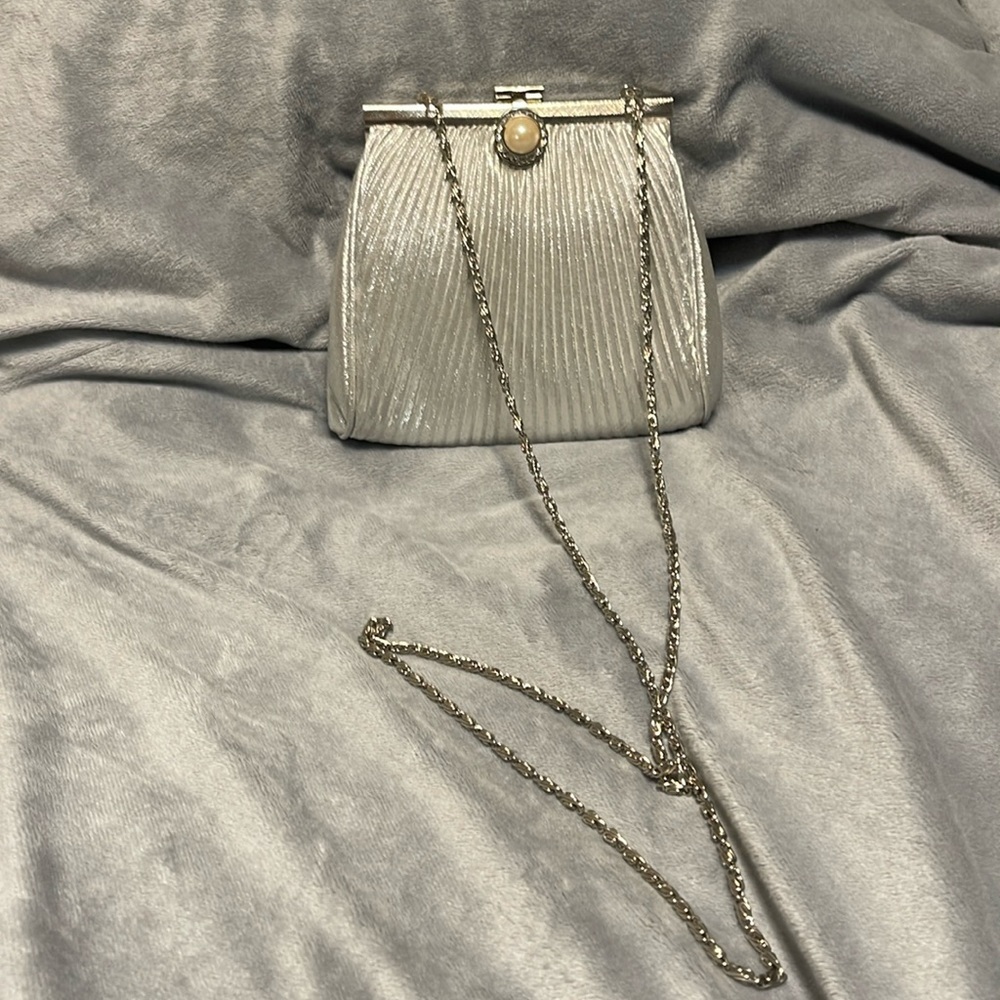 A silver bag - in excellent condition